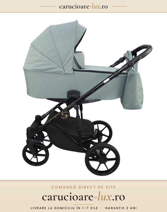 Cărucior 4 în 1 Sojan Stilo Standard Verde Salvie – carucioare-lux.ro