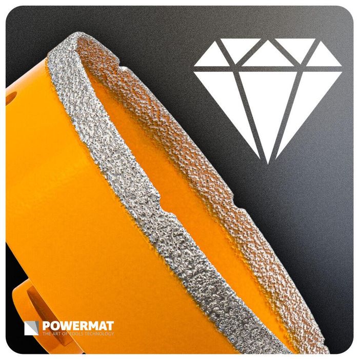Carota diamantata diametru 120 mm, pentru gresie, granit, ceramica,