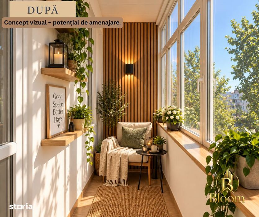 2 camere | ~50 mp | 2 balcoane | Centrală | Micro 16 – 53.000 €