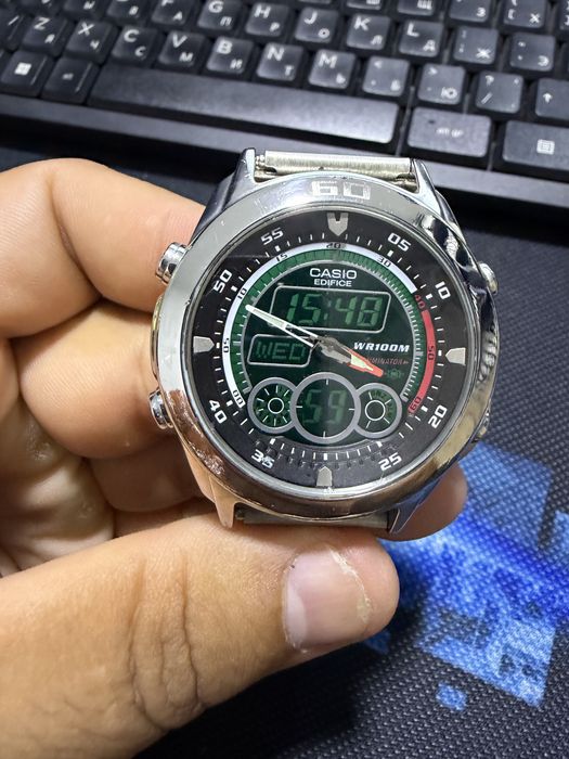 Casio Edifice EFA-115D-1A1 с хронографом