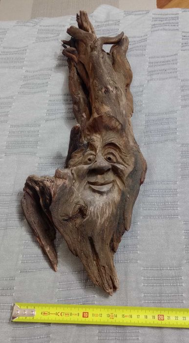 Sculptura naiva in lemn driftwood 50 cm. lungime