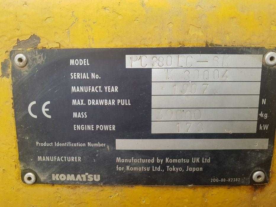 Dezmembrez excavator Komastu PC380- piese de schimb Komatsu