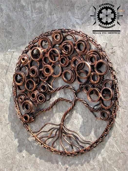 Copacul abundentei/Pomul abundentei.Decor Steampunk, stil industrial