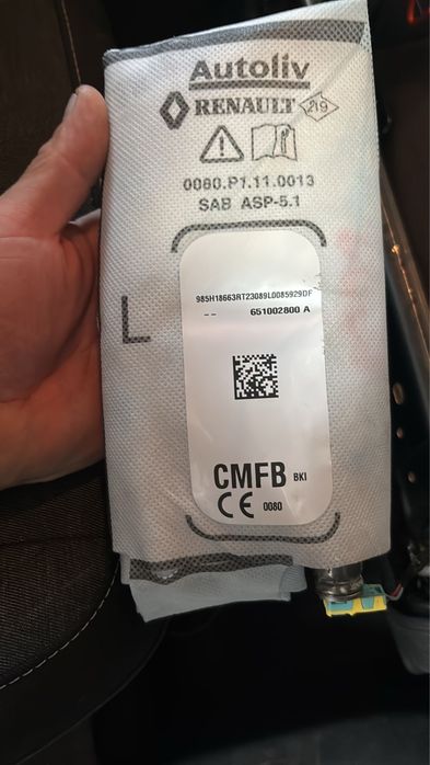 Airbag scaun, partea stanga,Renault Captur an 2020-2024