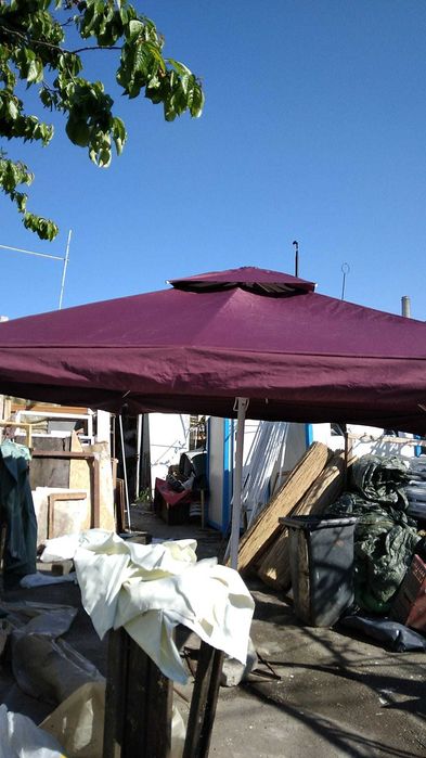 UMBRELA terasa profesionala noua 3,5 m x3,5 m/ Prelata umbrela terasa