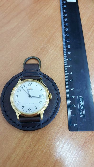 Карманные часы ORIENT из кожи