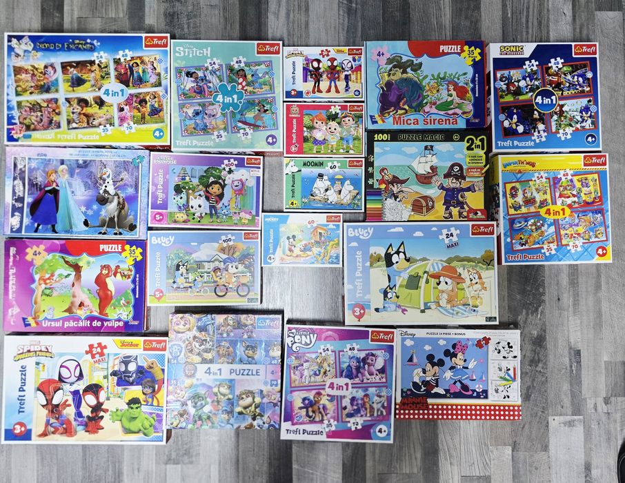 Vând diverse puzzle-uri