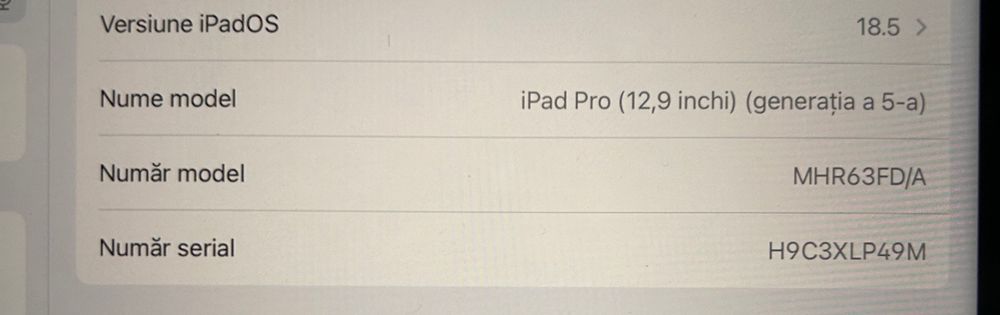 iPad Pro 12.9 Gen 5 256 GB