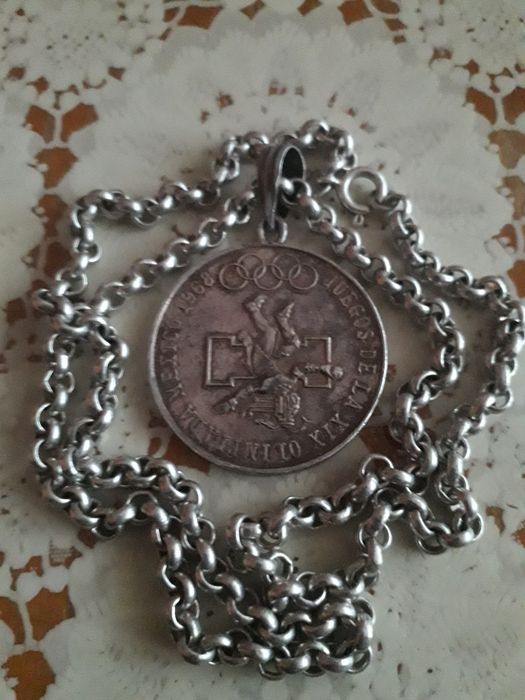 Vand lant si medallion din argint 61g