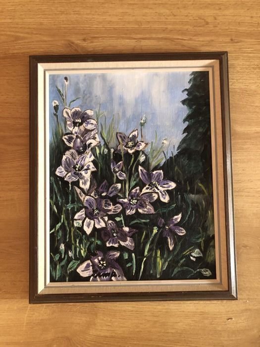 Картина с цветя акрил