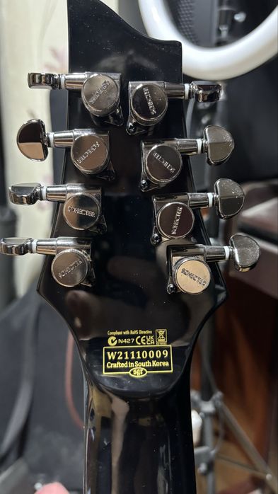 Электрогитара, 8 струн, Schecter HELLRAISER C-8 BLK