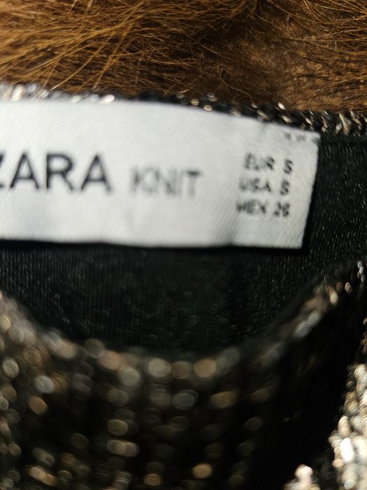 Vand fusta midi Zara cu paiete animal print leopard S