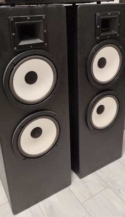 Două boxe în stare foarte bună, 100 w rms ,8 Ohmi , sunet puternic și clar ,bass clar ,fidelitate
