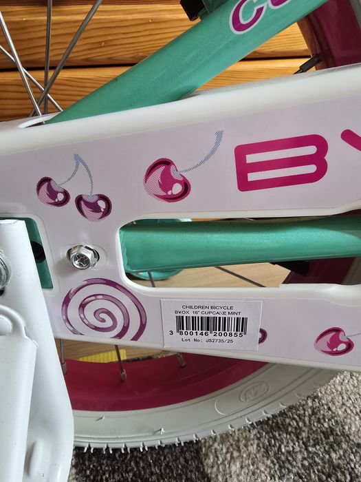 Детско колело Byox 16" цвят Cupcake mint