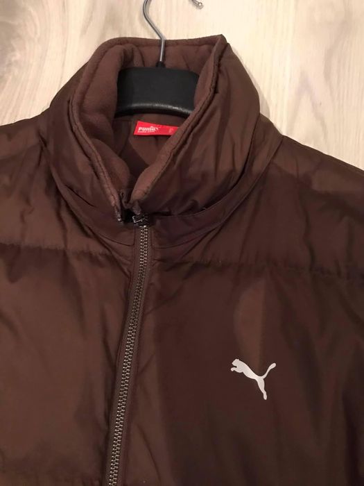 Geaca dama, interior puf, PUMA, mărime S, stare foarte buna, maro