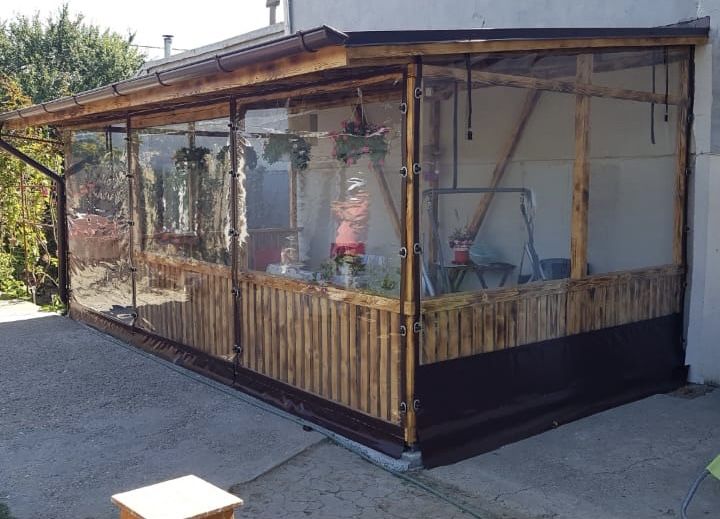 Folie terase/închideri terase,foișoare,balcoane cu folie transparentă