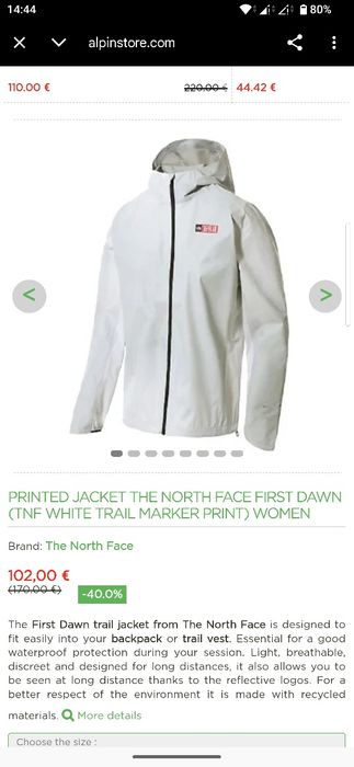 Geaca The North Face, noua, originala.
