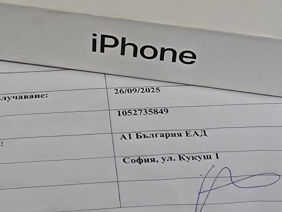 КАТО НОВ 256GB iPhone 17 Air Гаранция А1 2027 Space Black | Черен