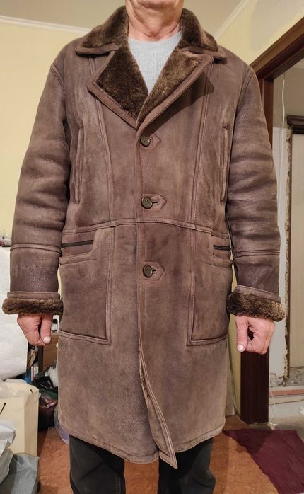 Мужская дублёнка б/у в хорошем состоянии 52-54