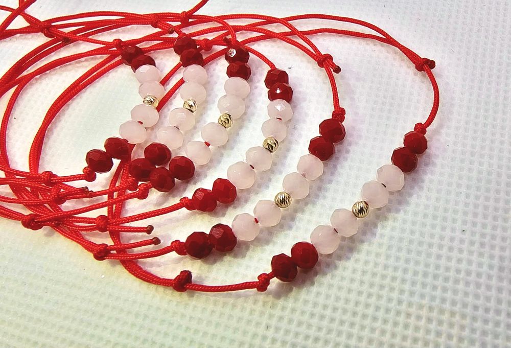 Brățări cu biluțe din aur 14 k