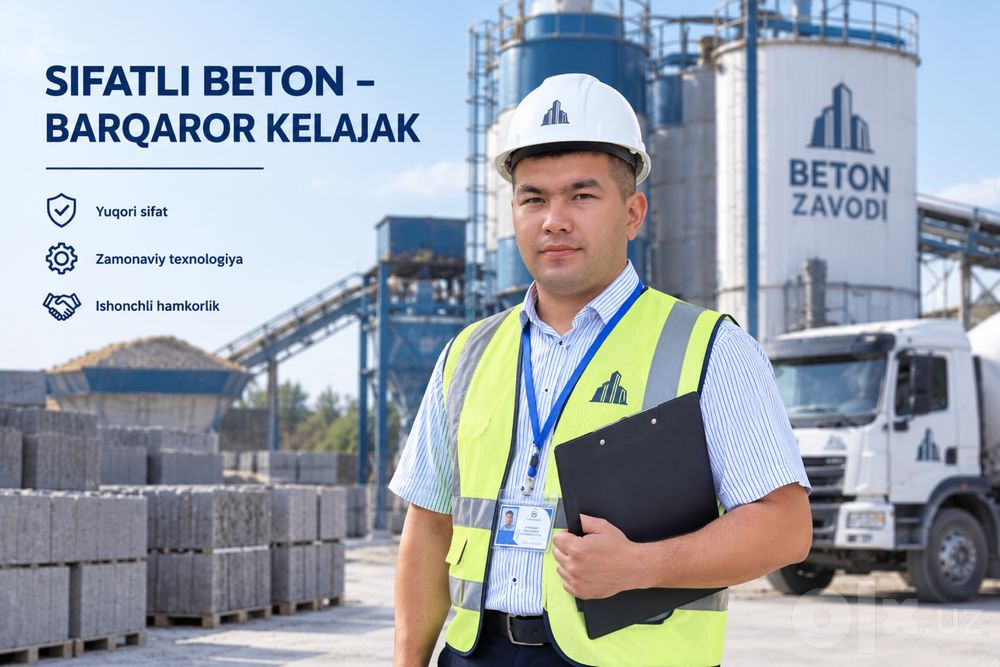 Fundament va styashka uchun beton
