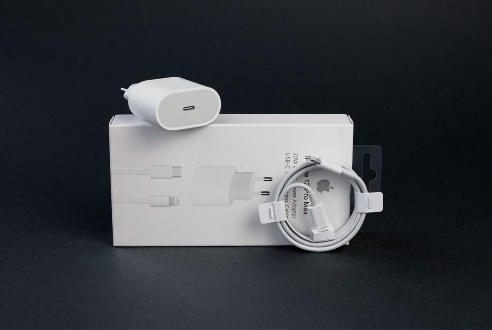 Оригинален комплект зарядно Apple Айфон (Iphone) USB-Type-C 20W/Fast