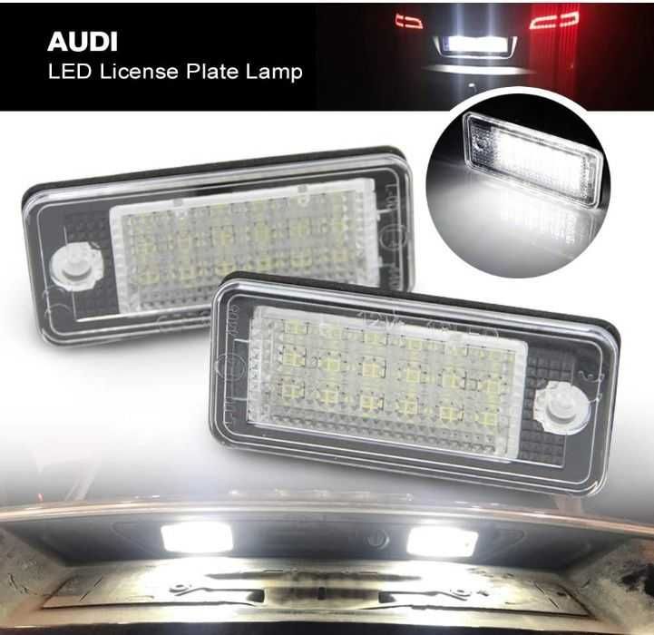 LED Диодни Плафон Audi Q7 A3 8P A4 B6 Tdi за Заден Номер Светлини