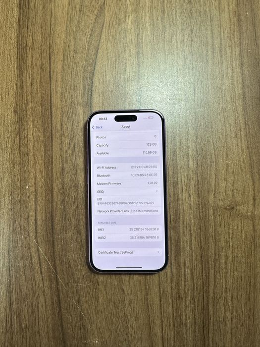 Iphone 16 roz ca nou