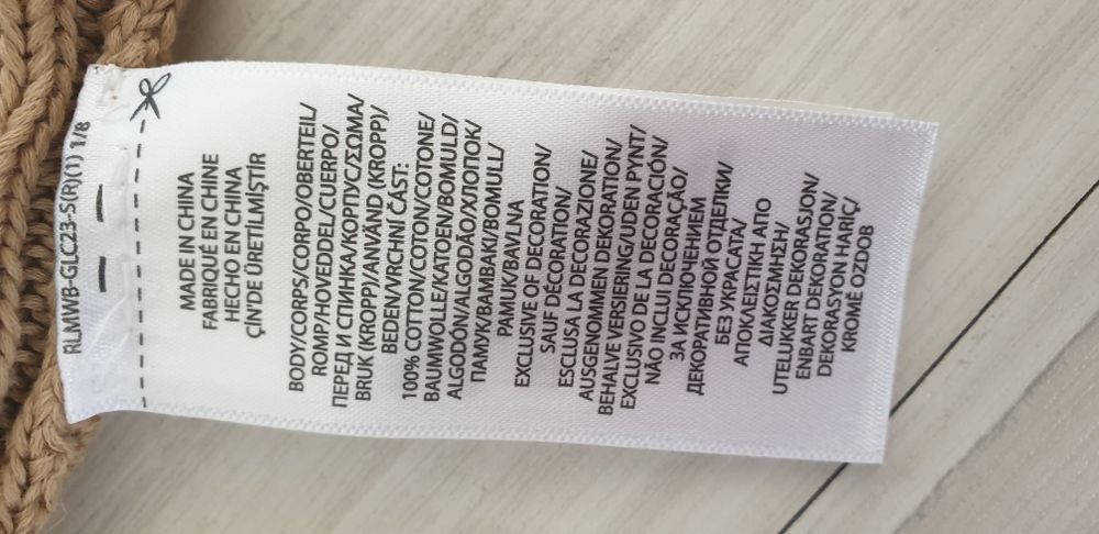 POLO Ralph Lauren Cable Pima Cotton  V - Neck XS НОВО ОРИГИНАЛ Пуловер