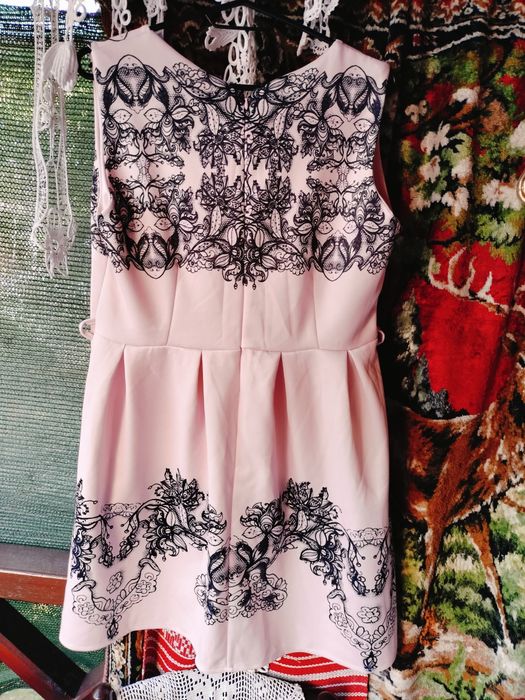 Rochie elegantă damă Colosseum Collection – Roz fără mâneci, mărimea XL