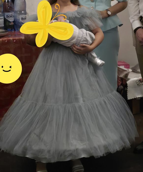 Rochie superbă verde din tul