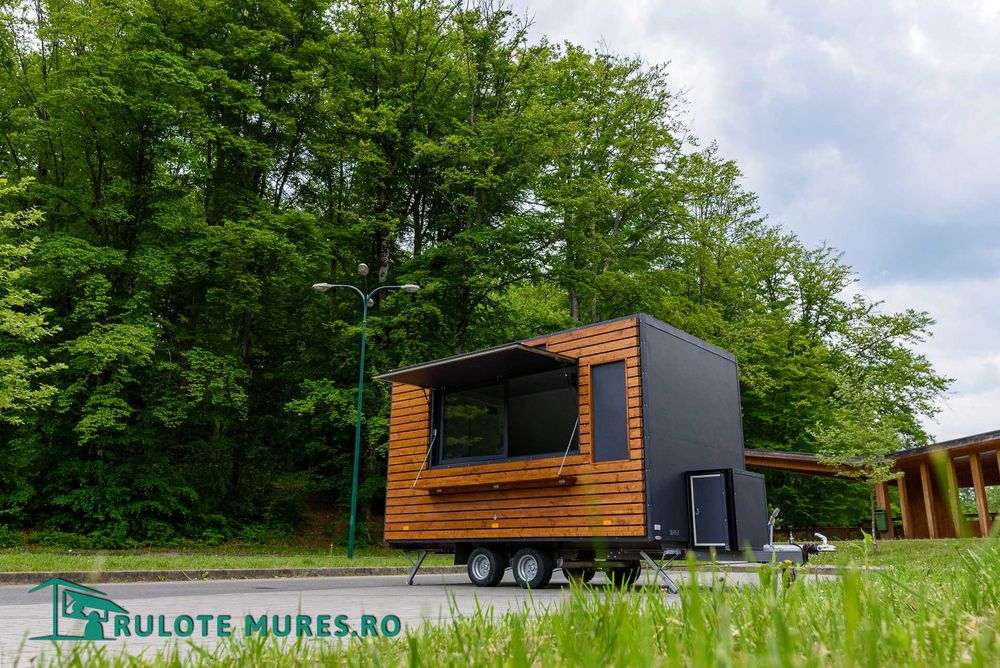 Rulota comerciala,CAFENEA,FAST FOOD, food truck, MODERN ,UNIC ,lemn !!