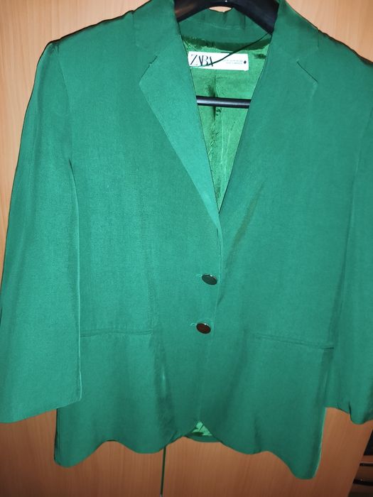 Sacou verde Zara subtire