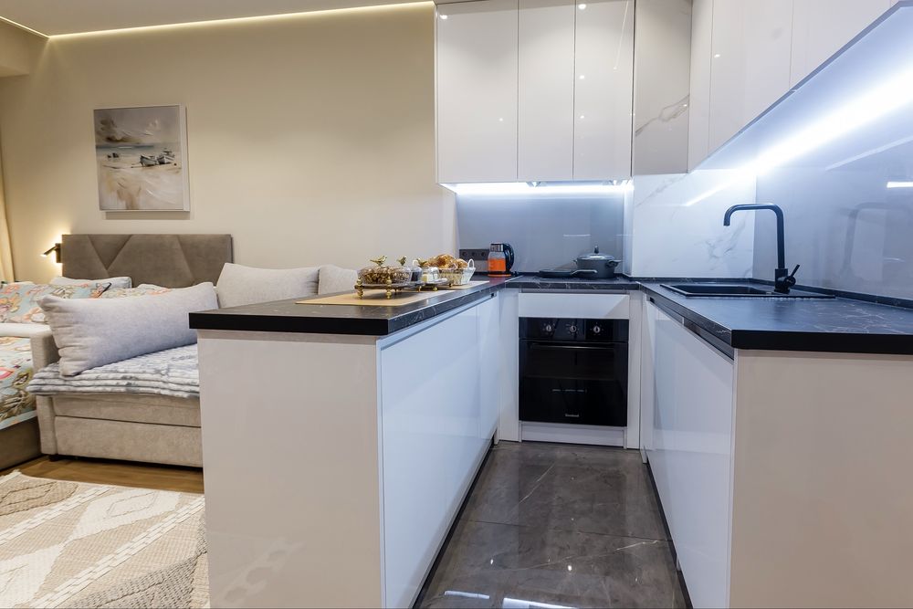 Современная студия посучтоно 22 этаж в жк NRG U Tower