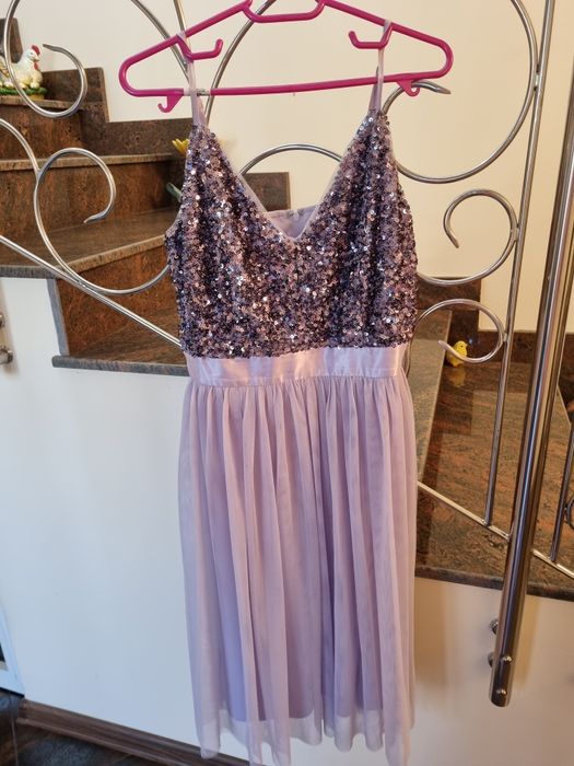 Rochie Orsay mov cu paiete si tull S-M