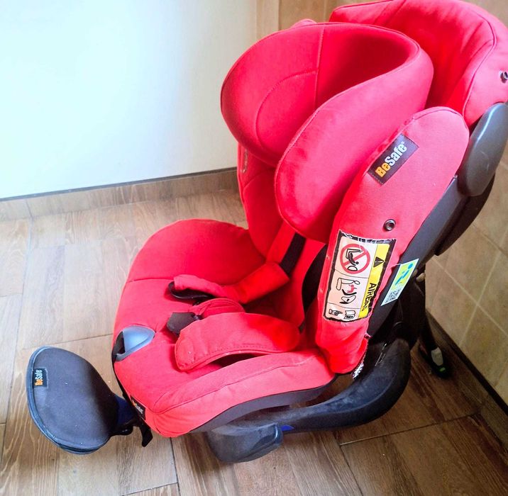Scaun auto copii BeSafe iZi Plus, 3 luni–5 ani, 0–25 kg, roșu