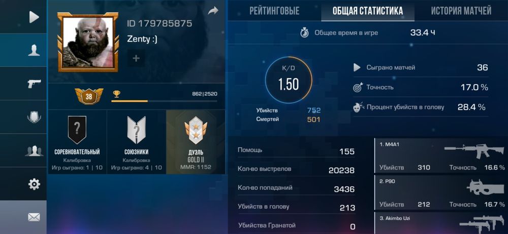 Стандофф аккаунт