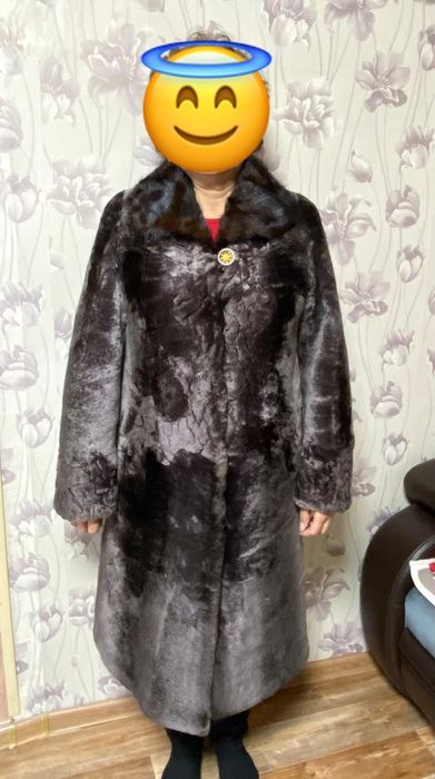 Мутоновая шуба б/у
