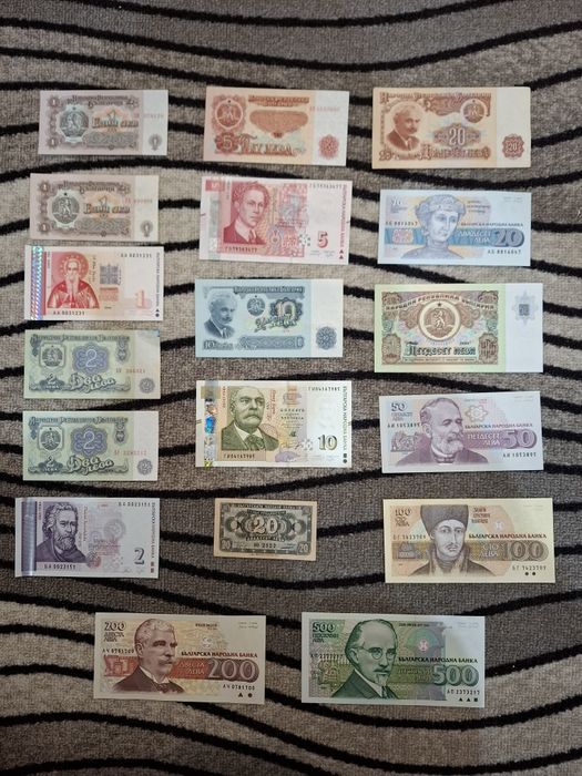 Огромен лот Български банкноти и монети