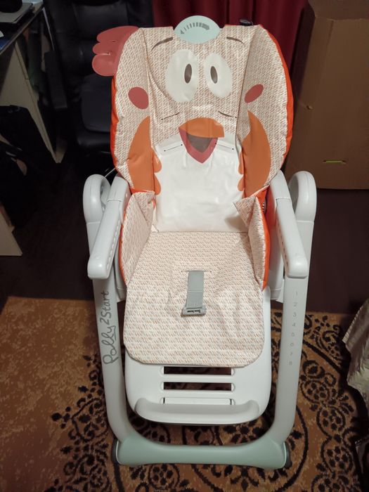 Scaun masa  Chicco Polly 2 Start "Fancy Chicken"