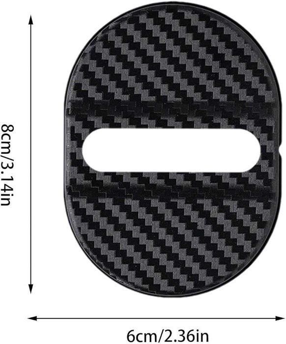 Protecție ornament încuietoare ușa auto carbon AUDI  BMW Mercedes  VW