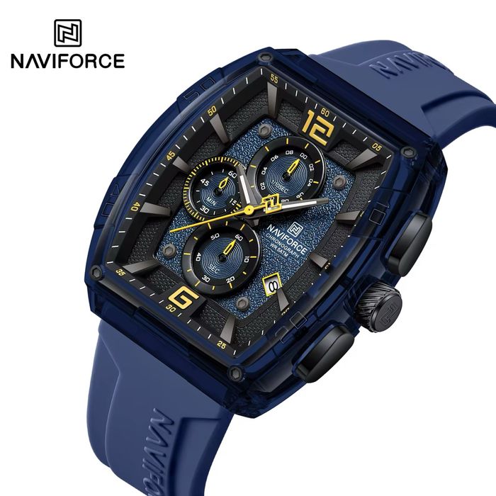 Уникален мъжки часовник NAVIFORCE - спортно-елегантен хронограф