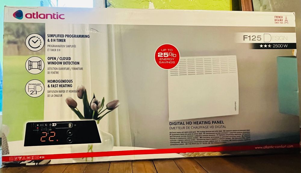 Електрически конвектор Atlantic, F125 Design 2500W