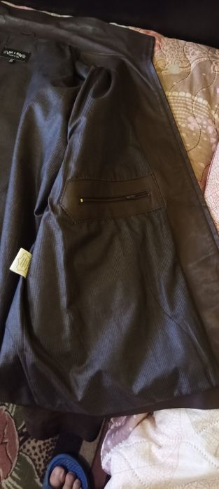 Мъжко кожено яке,кафяво.