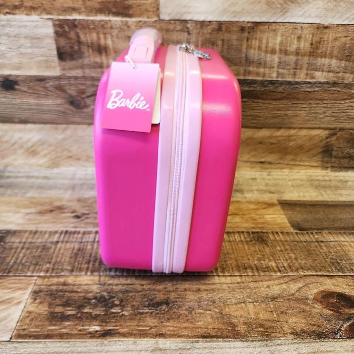 Детский розовый мини чемоданчик Барби