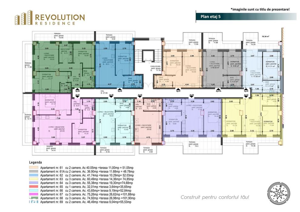 COMISION 0% Apartamente 2 si 3 camere finisate - Regele Ferdinand 77E