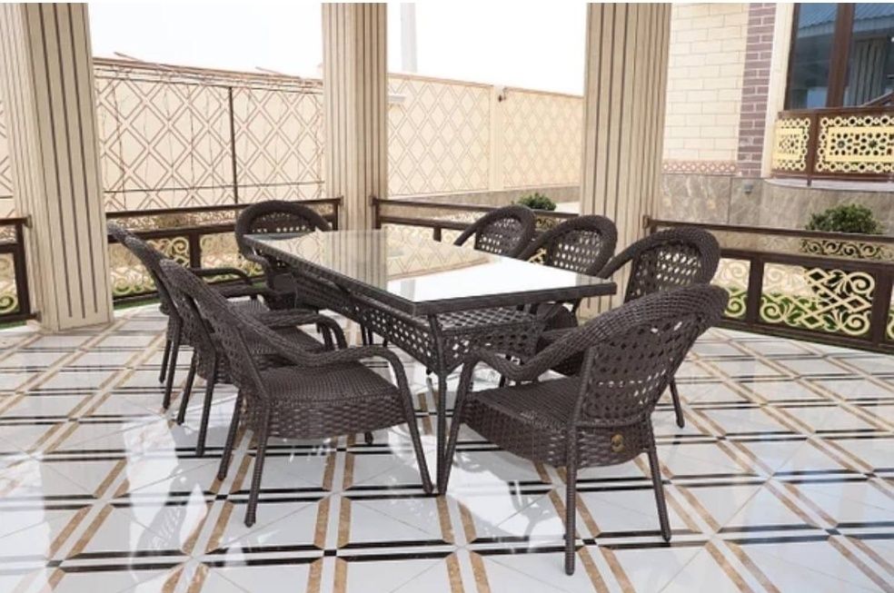 Ратанговой мебель для сада