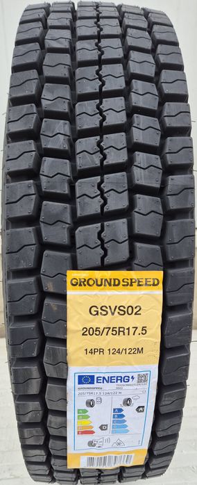 205/75 R17.5, 124M, GROUNDSPEED GSVS02 14 P.R., Anvelope tractiune M+S