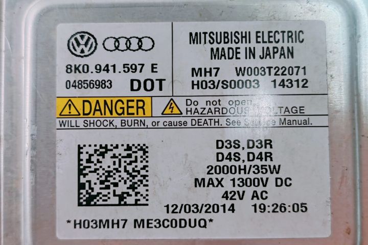 Droser  Balast xenon 8K0941597E Volkswagen VW Passat (North America)