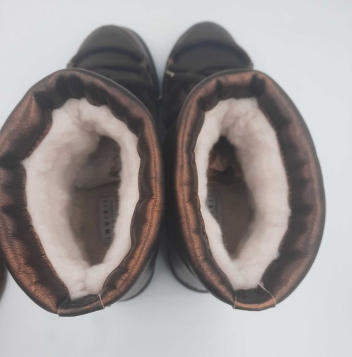 Ghete apres ski INUIKII originale noi piele si blana naturala 39